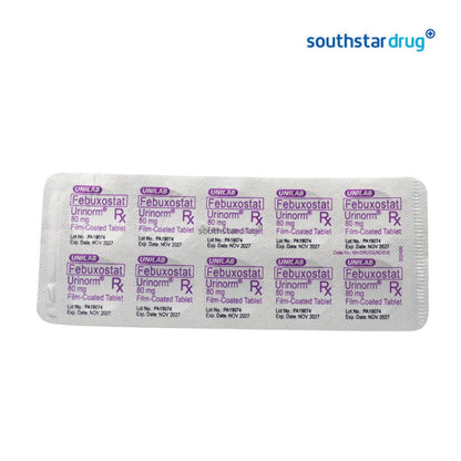 Rx: Urinorm 80mg Tablet