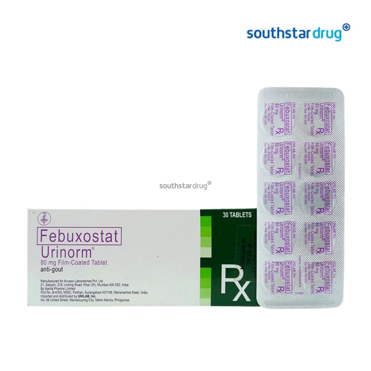 Rx: Urinorm 80mg Tablet