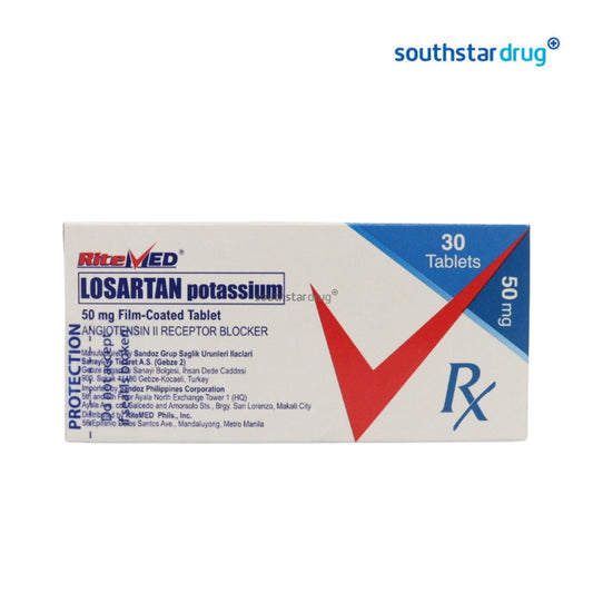 Rx: RiteMed Losartan 50mg Tablet