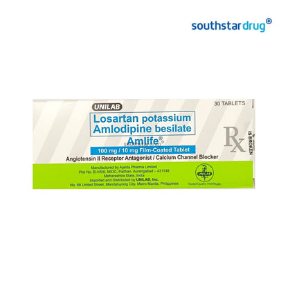 Rx: Amlife 100mg / 10mg Tablet