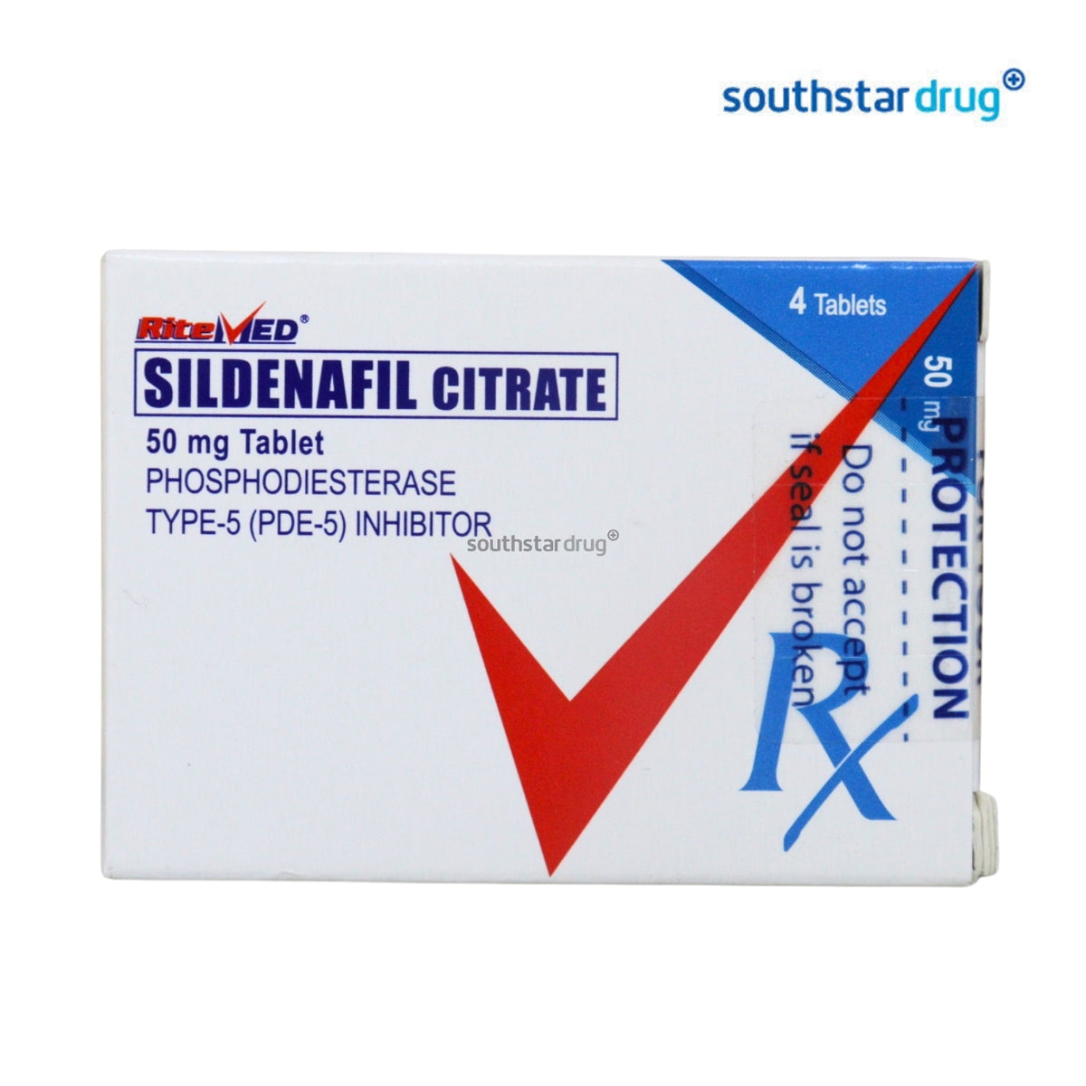 Rx: RiteMed Sildenafil 50mg Tablet