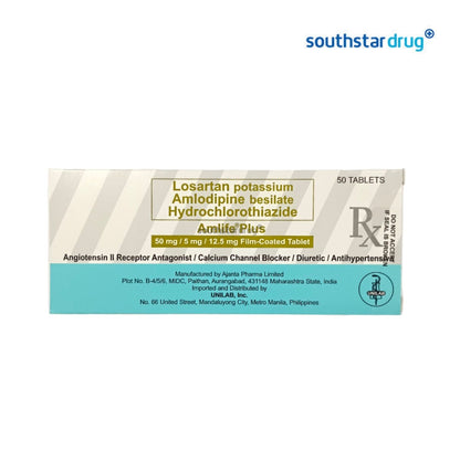 Rx: Amlife Plus 50mg / 5mg / 12.5mg Tablet