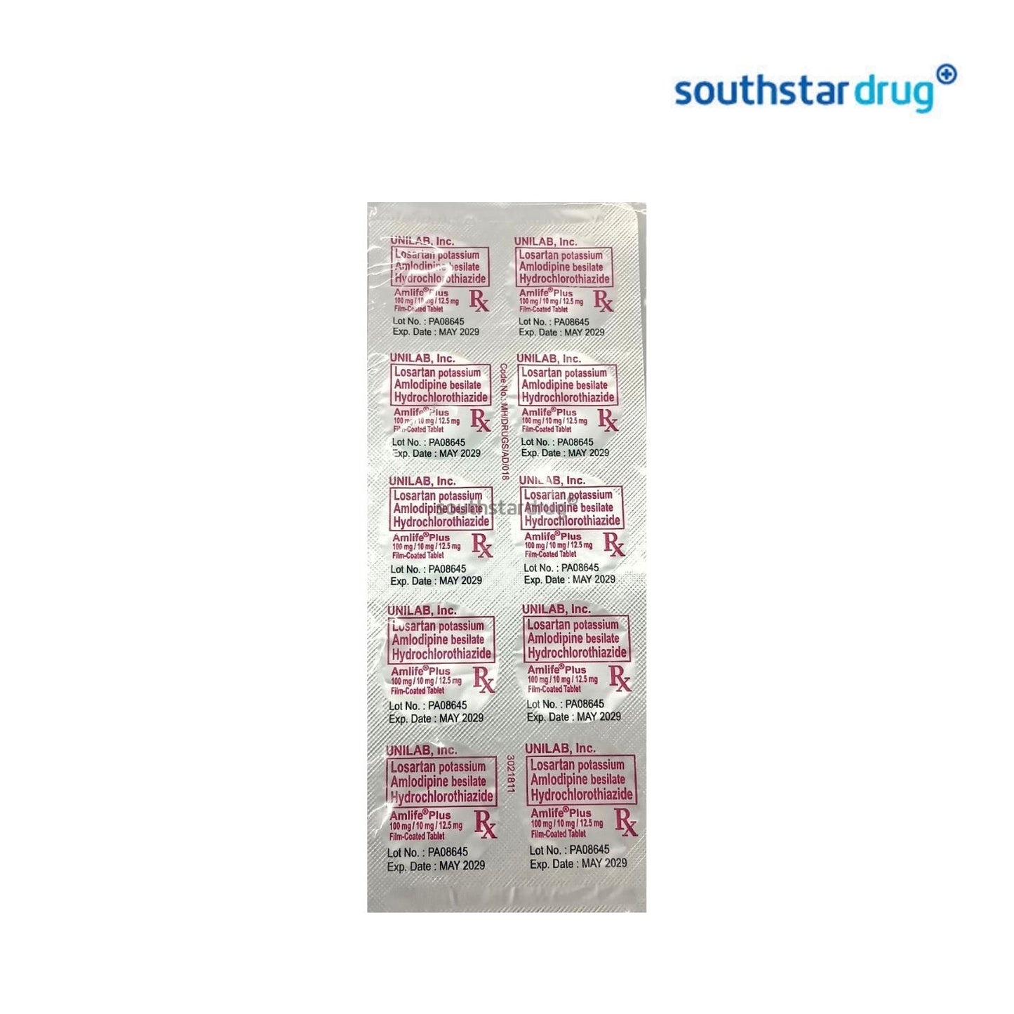 Rx: Amlife Plus 100mg / 10mg / 12.5mg Tablet