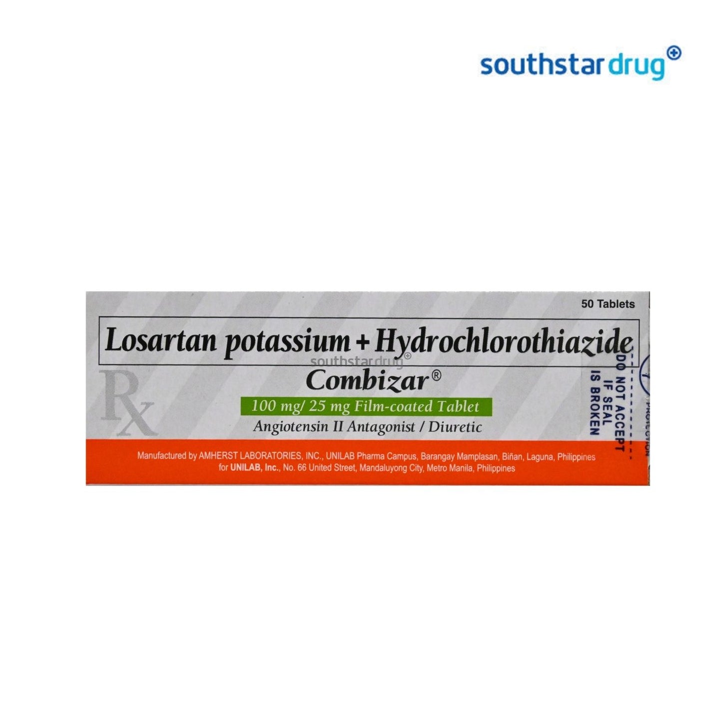 Rx: Combizar 100mg / 25mg Tablet