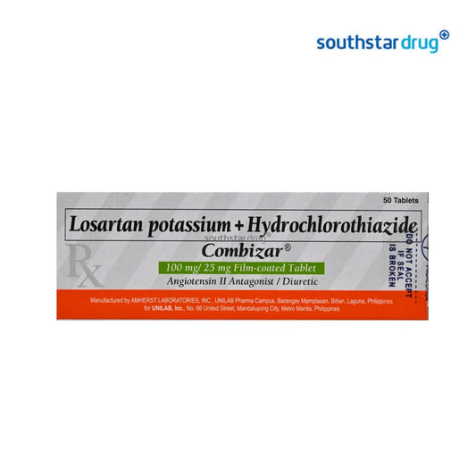 Rx: Combizar 100mg / 25mg Tablet