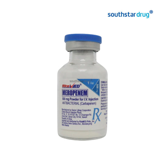 Rx: RiteMed Meropenem Trihydrate 500mg 30ml Vial