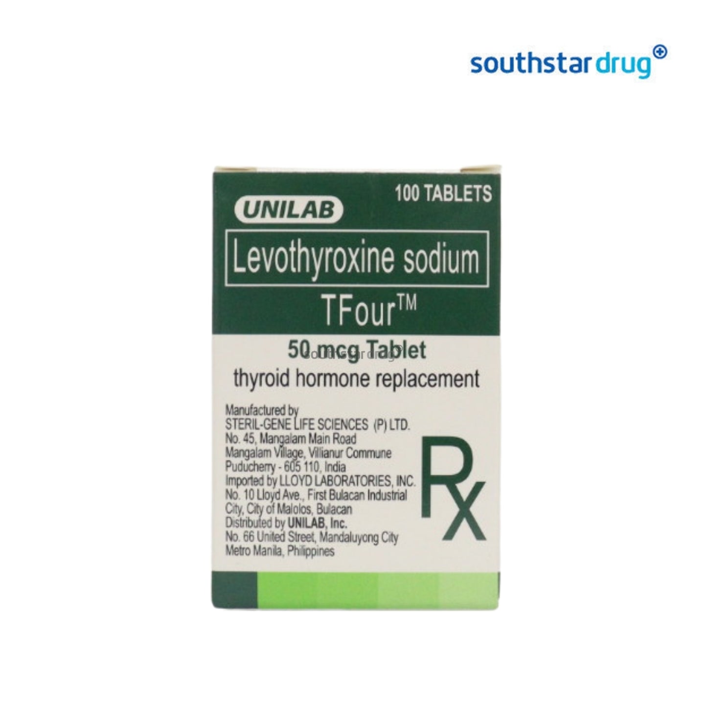 Rx: Tfour 50mcg Tablet