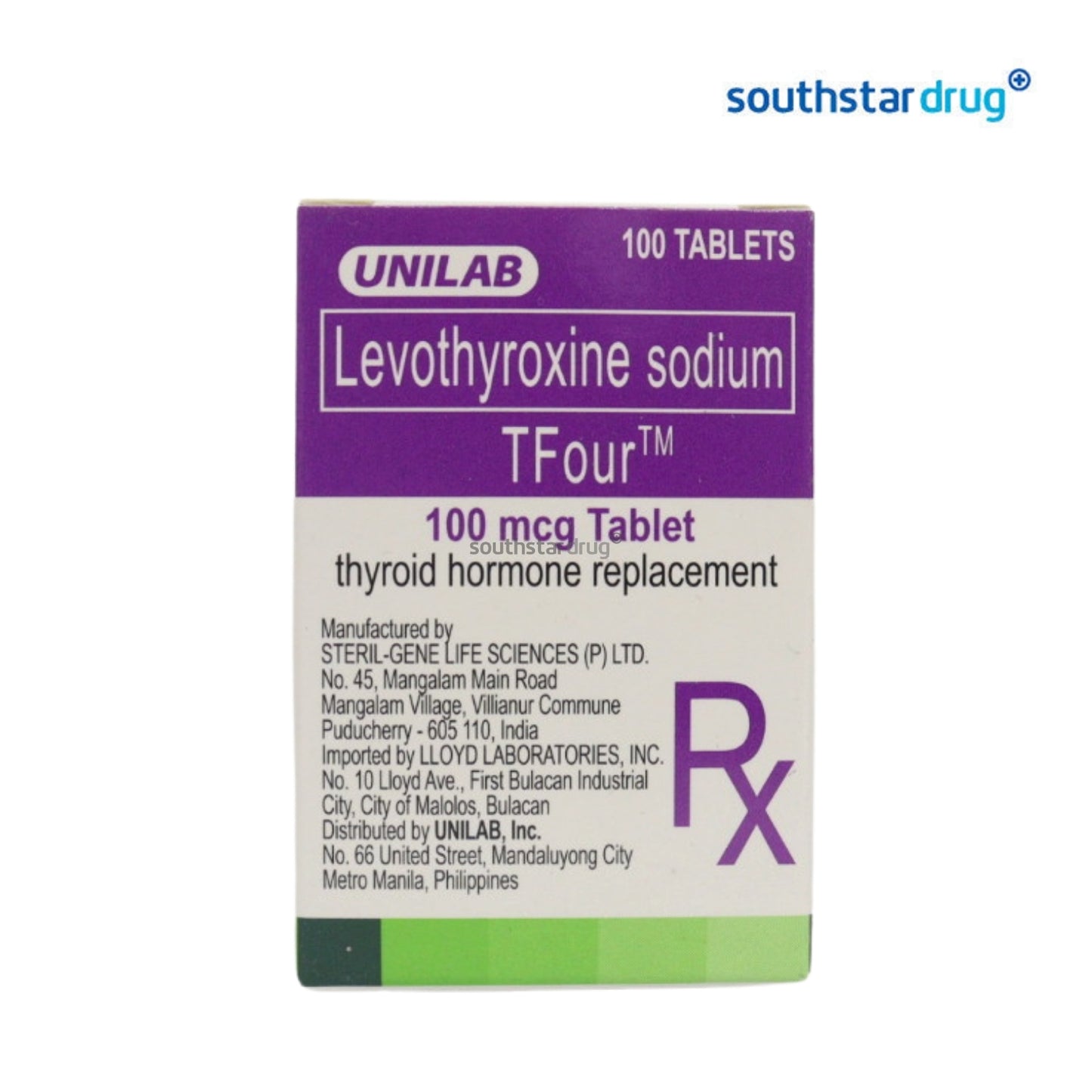 Rx: Tfour 100mcg Tablet