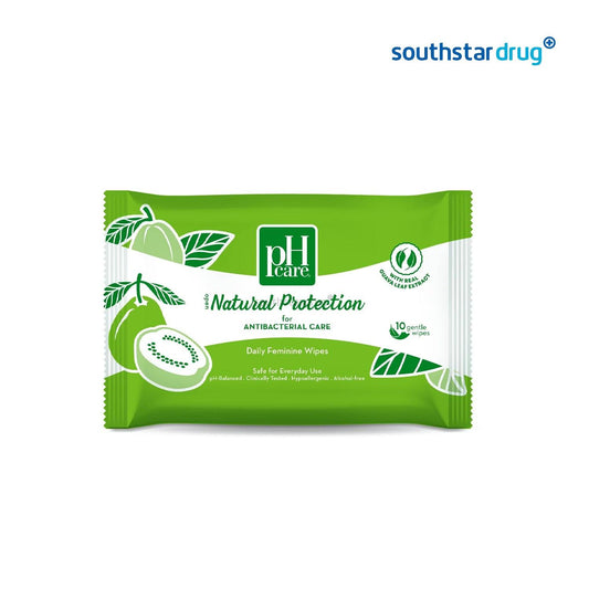 PH Care Natural Protection Feminine Wipes - 10s - Southstar Drug