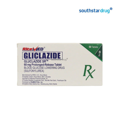 Rx: RiteMed Gluclazide SR 60mg Tablet