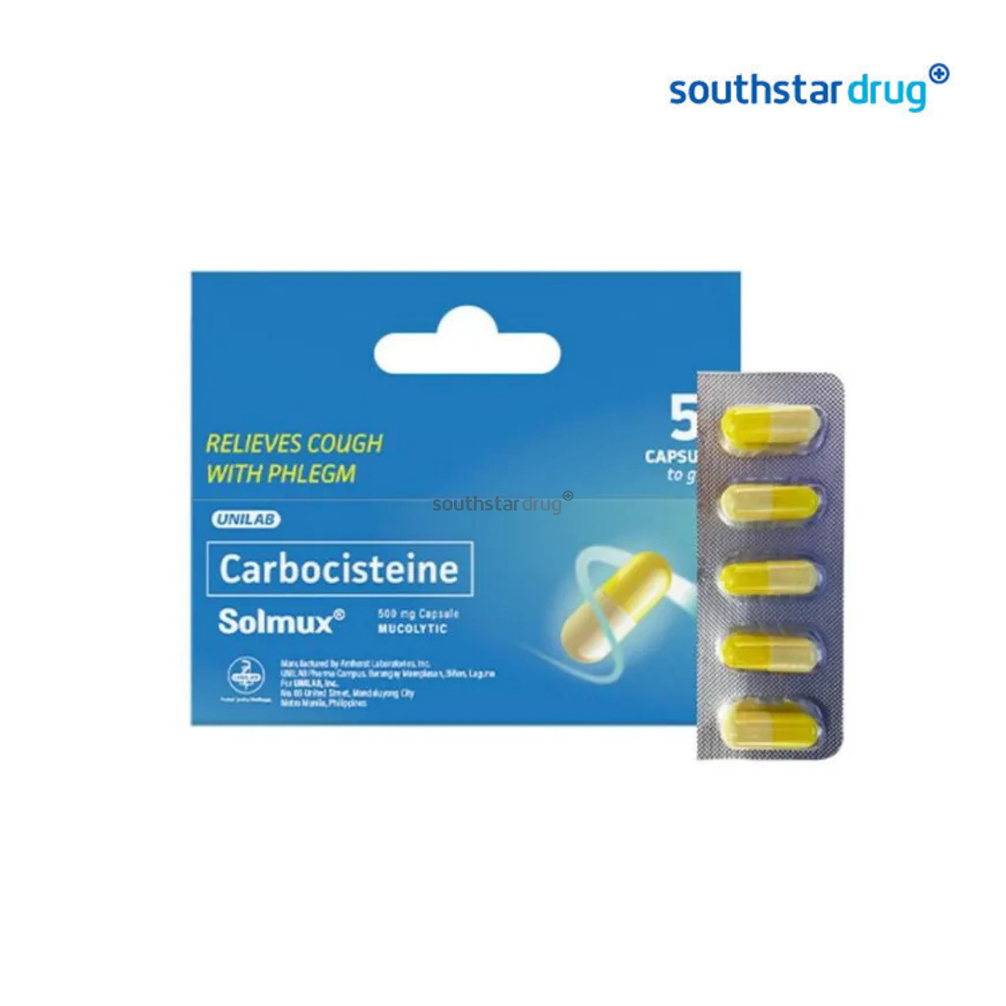 Solmux Capsule 500mg - 5 pcs