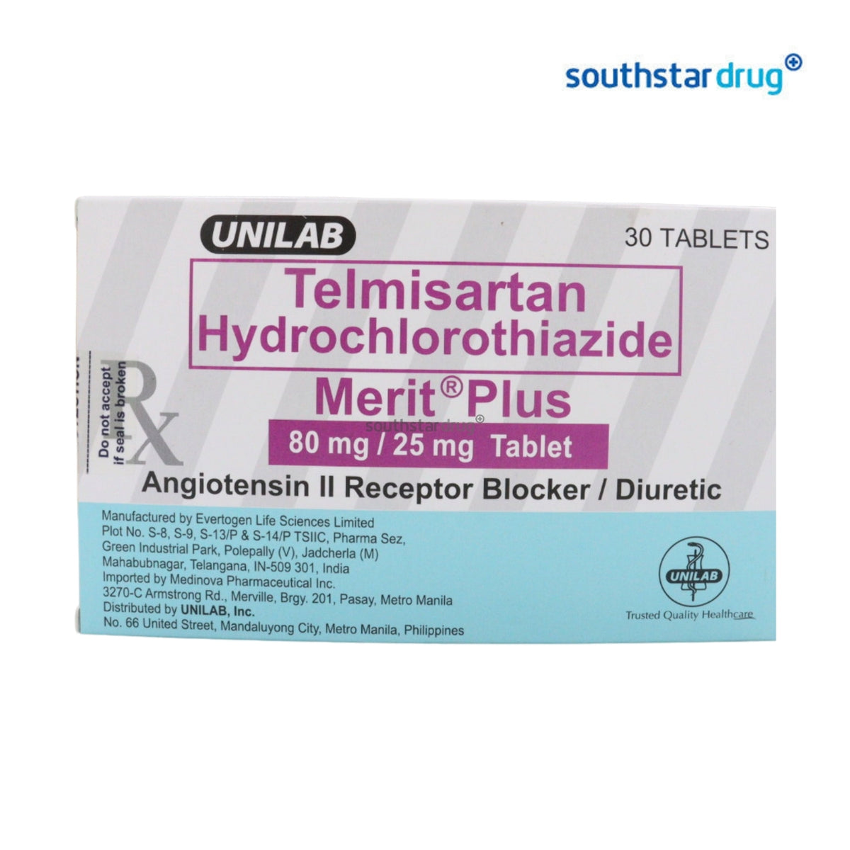 Rx: Merit Plus 80mg/25mg Tablet