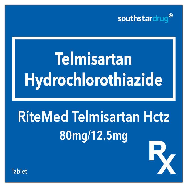 Rx: RiteMed Telmisartan Hydrochlorothiazide 80mg/12.5mg Tablet - Southstar Drug