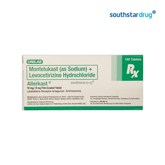 Rx: Allerkast 10mg/5mg Film-Coated Tablet