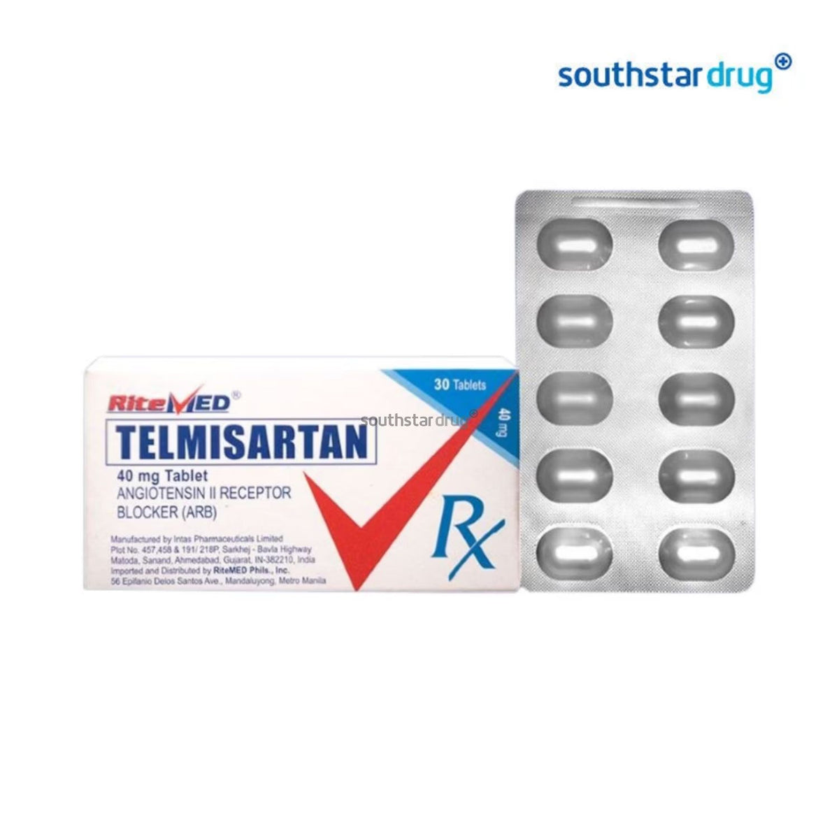 Rx: RiteMed Telmisartan 40mg Tablet