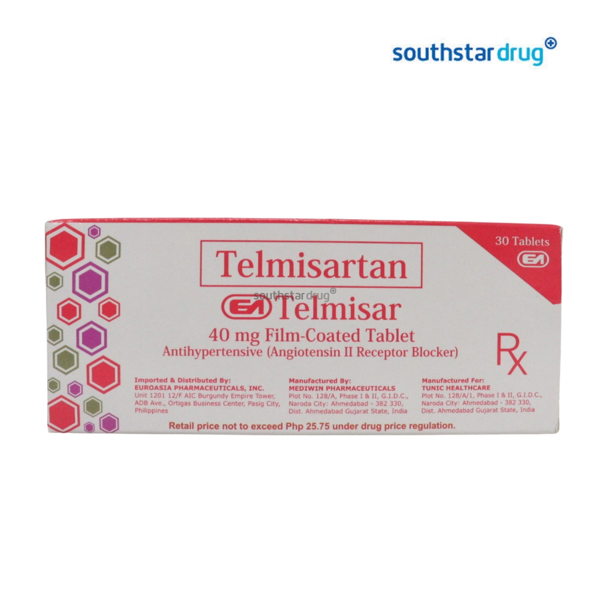 Rx: RiteMed Telmisartan 40mg Tablet