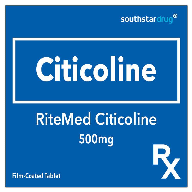 Rx: RiteMed Citicoline 500mg Film-Coated Tablet - Southstar Drug