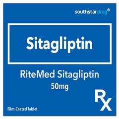 Rx: RiteMed Sitagliptin 50mg Film-Coated Tablet