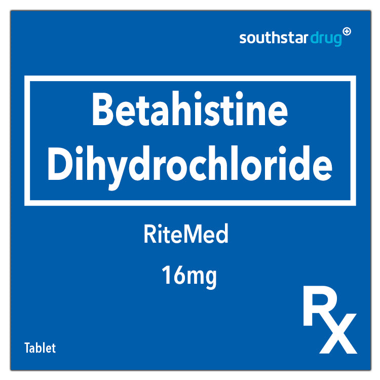 Rx: RiteMed Betahistine 16mg Tablet
