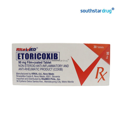 Rx: RiteMed Etoricoxib 90mg Film-coated Tablet