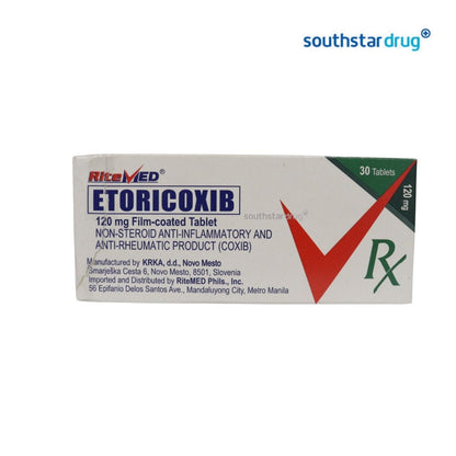 Rx: RiteMed Etoricoxib 120mg Film-coated Tablet