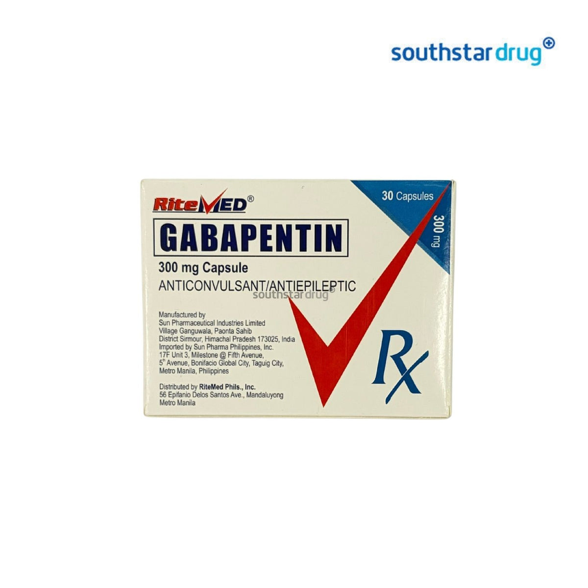 Rx: RiteMed Gabapentin Capsule 300mg 1pc
