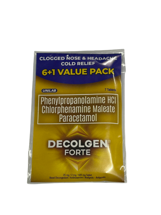 Decolgen Forte Tablets – 6+1 Free