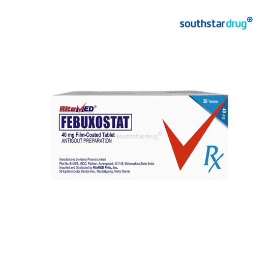 Rx: RiteMed Febuxostat 40Mg Film-coated Tablet