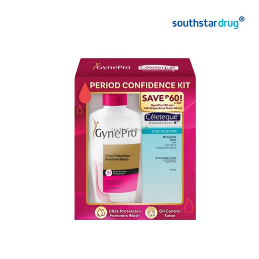 Gynepro Feminine Wash 150mL + Celeteque Facial Toner 65mL Kit