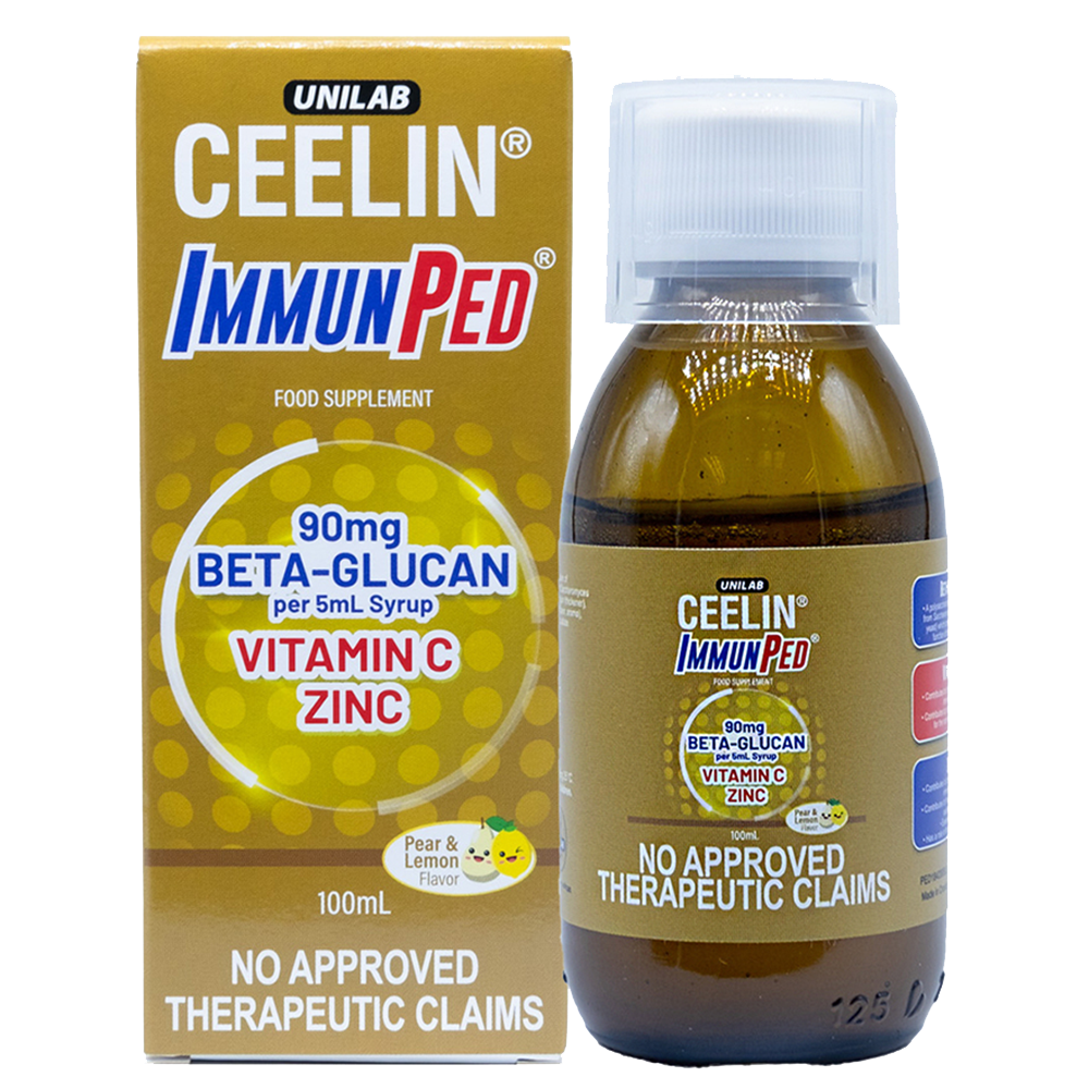 Ceelin Immunped Syrup Pear & Lemon Flavor 100ml