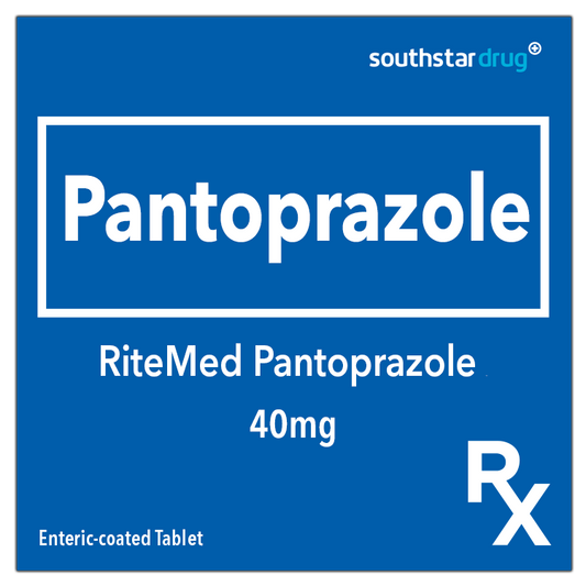 Rx: RiteMed Pantoprazole 40mg Enteric-coated Tablet