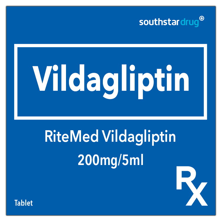 Rx: RiteMed Vildagliptin 50mg Tablet