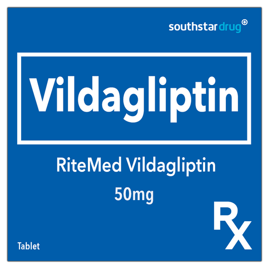 Rx: RiteMed Vildagliptin 50mg Tablet