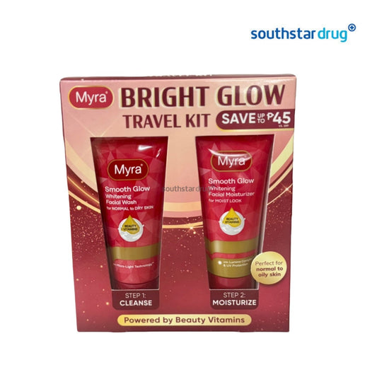 Myra Bright Glow Smooth Facial Kit 50mL + 40mL Twin Pack