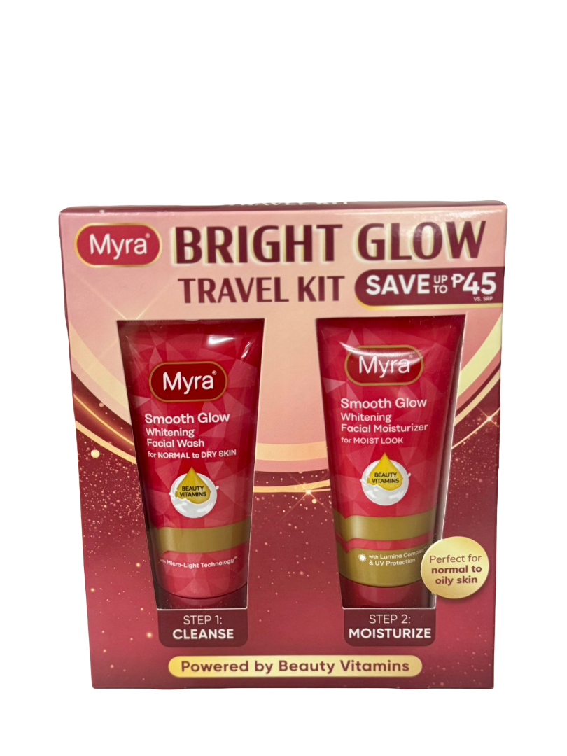 Myra Bright Glow Smooth Facial Kit 50mL + 40mL Twin Pack