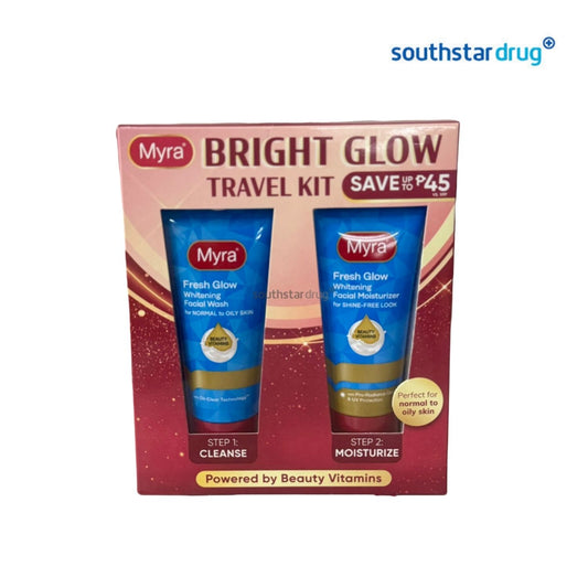 Myra Bright Glow Fresh Facial Kit 50mL + 40mL Twin Pack