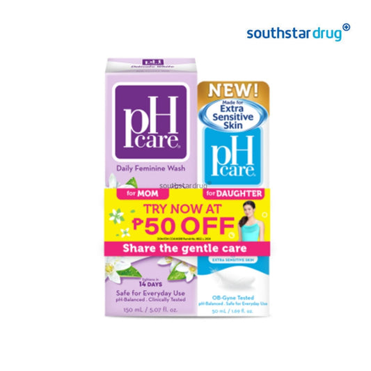 PH Care Feminine Wash DW 150mL + UP 50mL Twin Pack