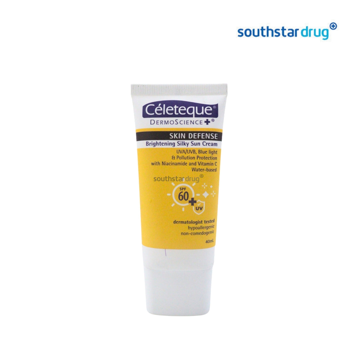 Celeteque Brightening Silky Sunscreen Cream SPF60 40ml