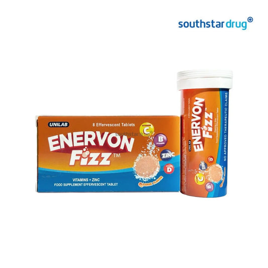 Enervon Fizz Vitamins + Zinc Effervescent Tablet Orange 8s
