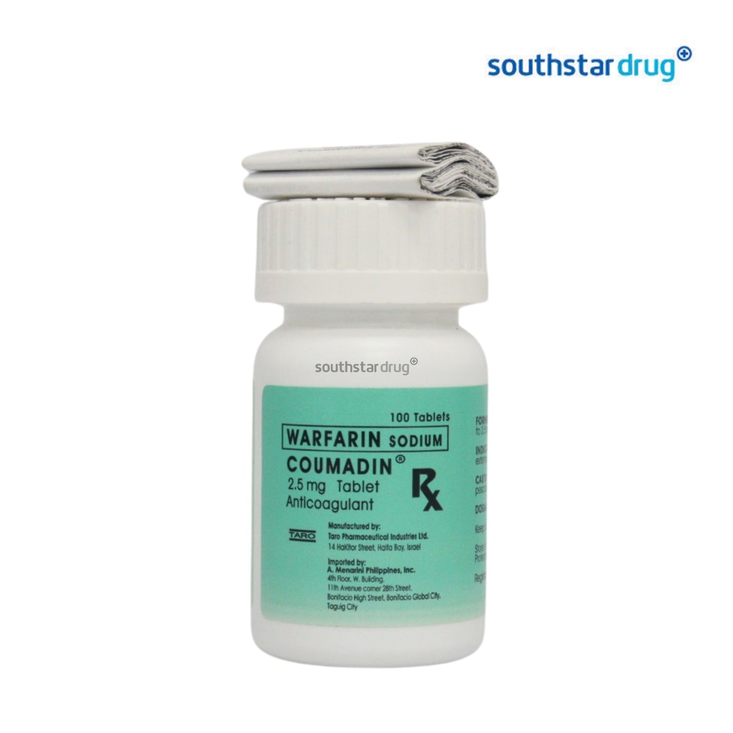 Rx: Coumadin 2.5mg Tablet