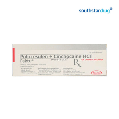 Rx: Faktu 50mg/10mg 20g Ointment