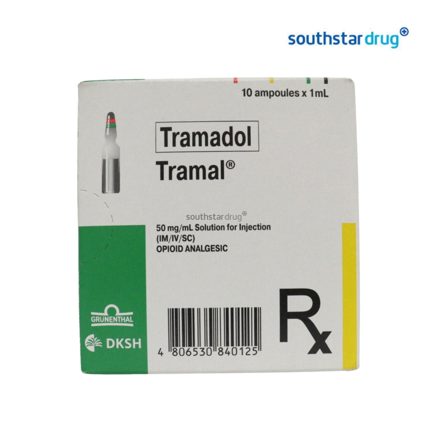 Rx: Tramal Hcl 50mg /ml 1ml Ampule