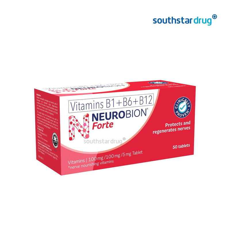 Neurobion Forte 100mg/100mg/5mg Tablet - 10s - Southstar Drug