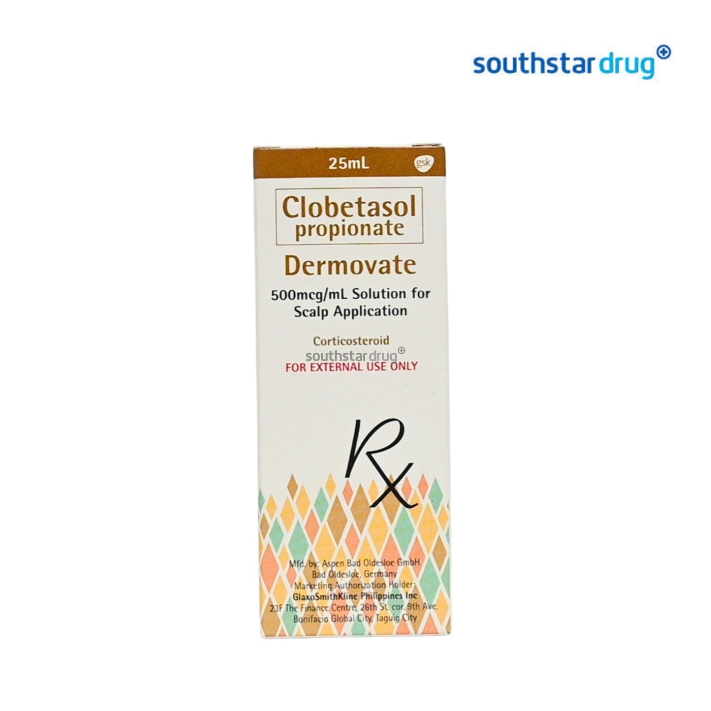 Rx: Dermovate 500mcg /ml 25ml Scalp Lotion