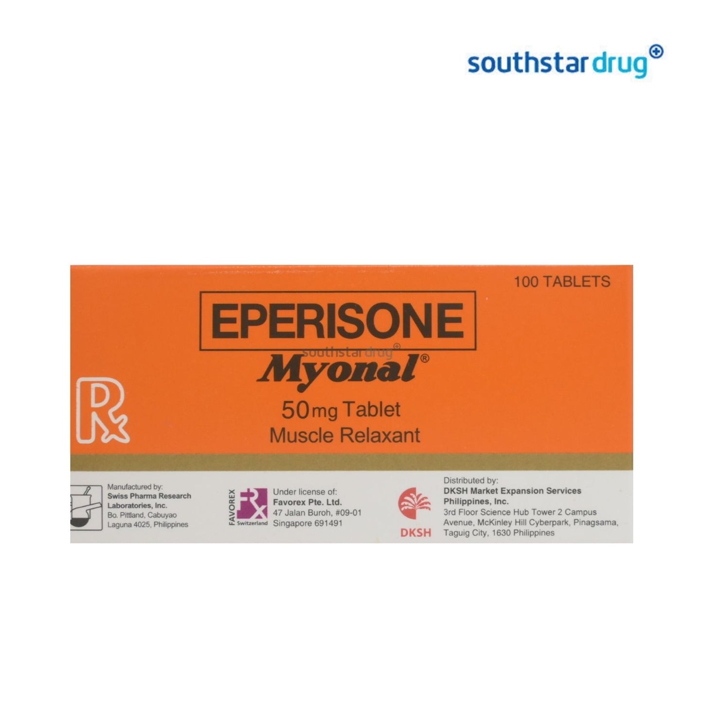 Rx: Myonal 50mg Tablet