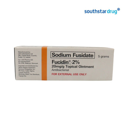 Rx: Fucidin 2% 20mg / g 5 g Ointment