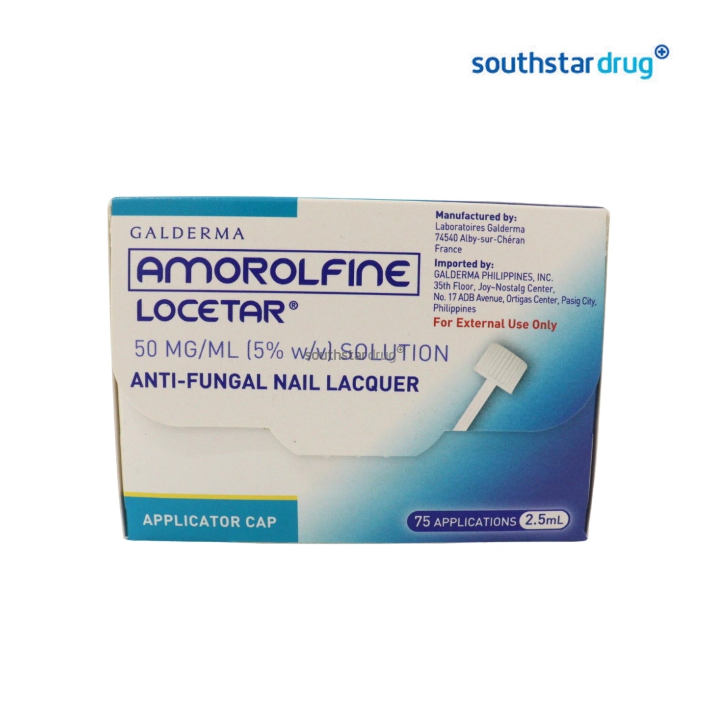 Rx: Locetar 50mg/mL (5% w/ v) Solution (Nail Lacquer)