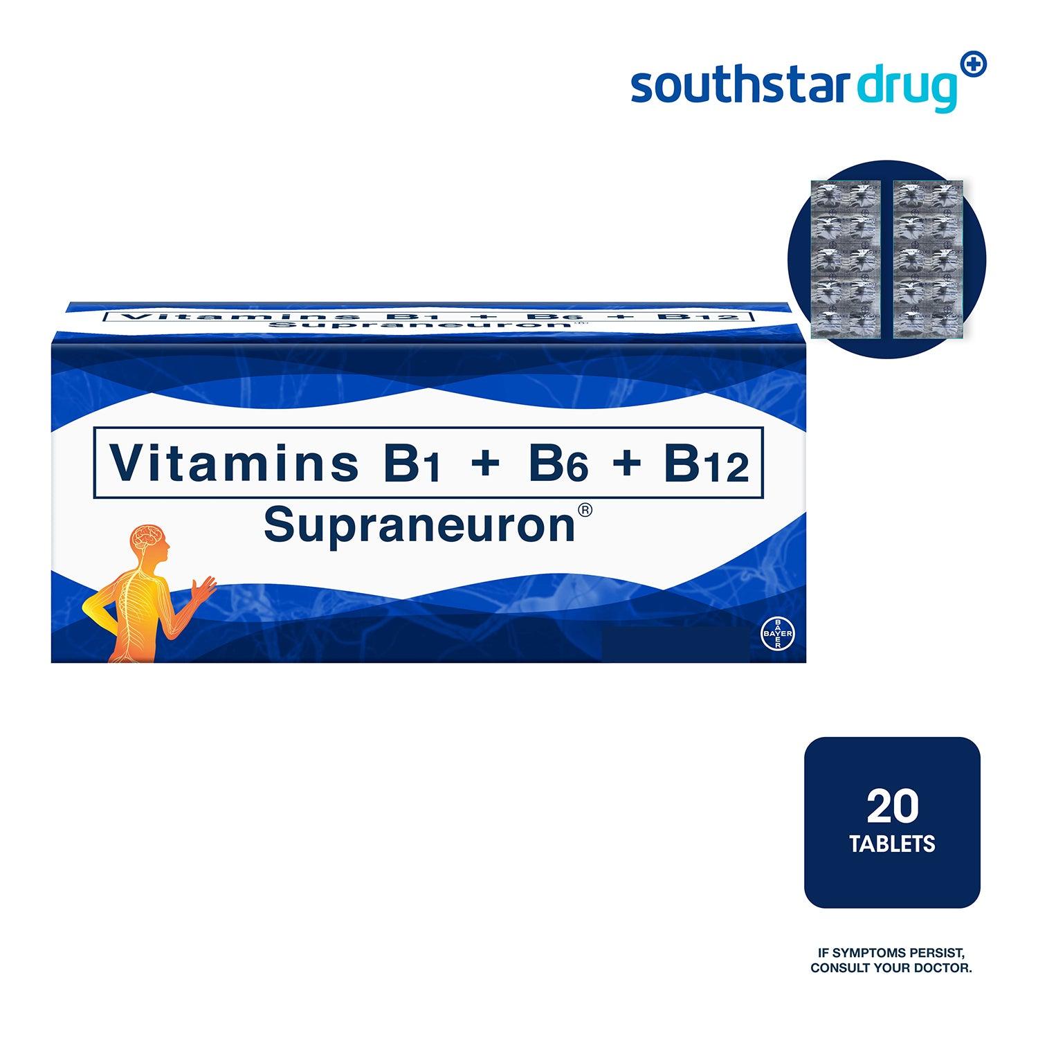 Supraneuron 250mg/250mg/500mcg Tablet - 20s - Southstar Drug