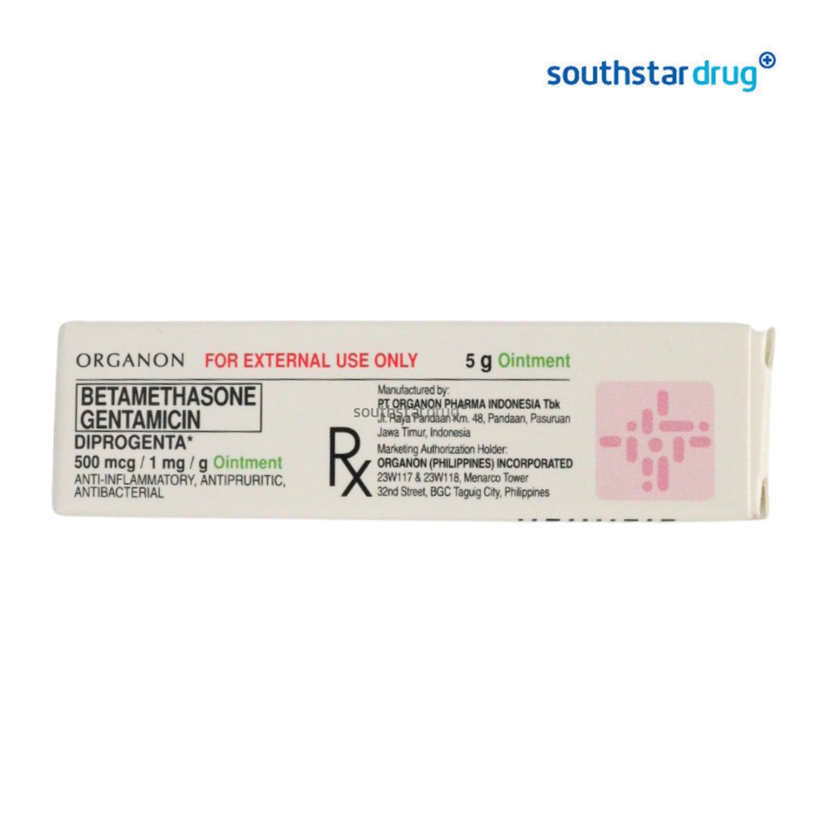 Rx: Diprogenta 500mcg / 1mg / g 5 g Ointment