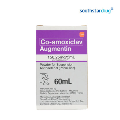 Rx: Augmentin 156mg 60ml Syrup